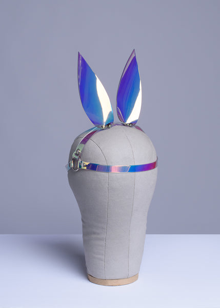 Holographic Bunny Ears Headpiece 2.0