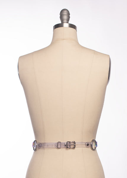 Holographic Industrial Chained Waist Belt