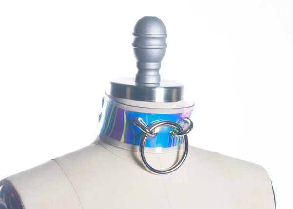 Extra Holographic Choker Collar