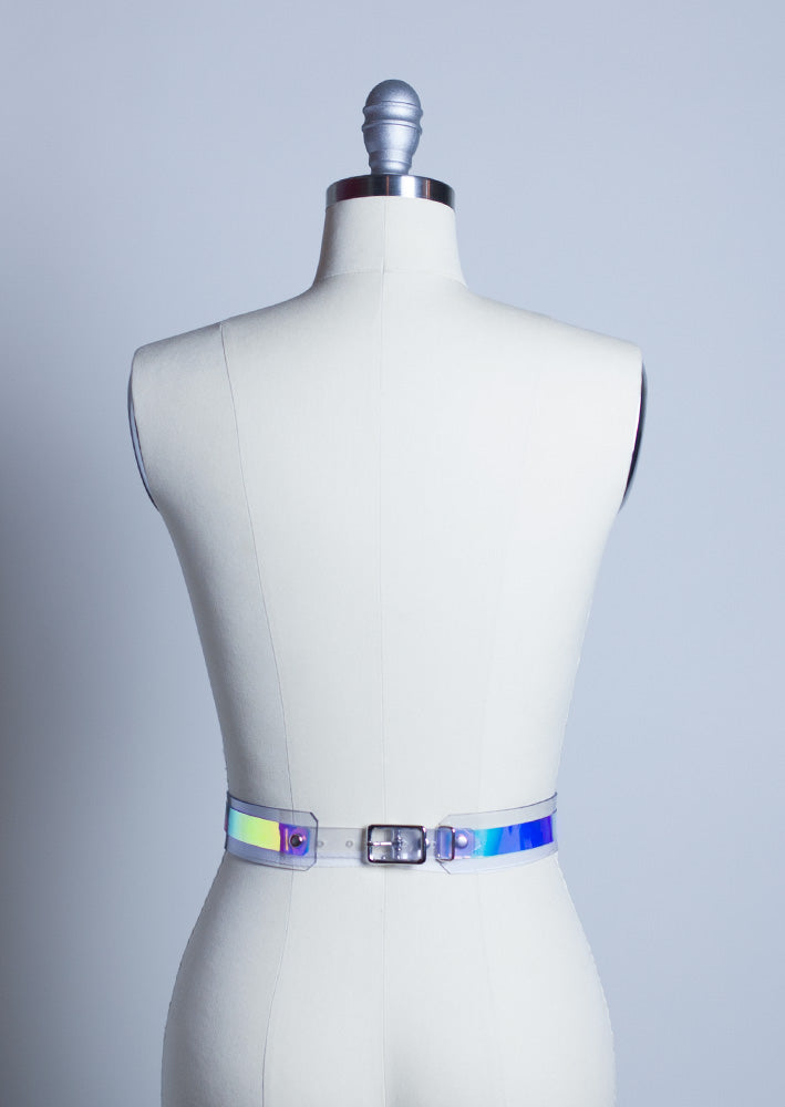 Apatico - Gothic Millinery & Harnesses - Holographic O Belt