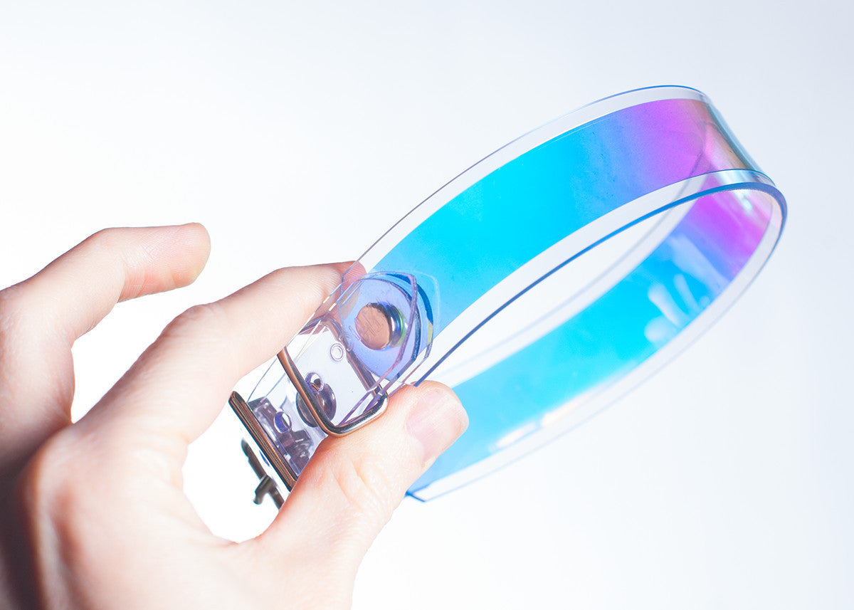 Skinny Holographic Choker Collar
