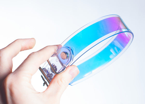 Skinny Holographic Choker Collar