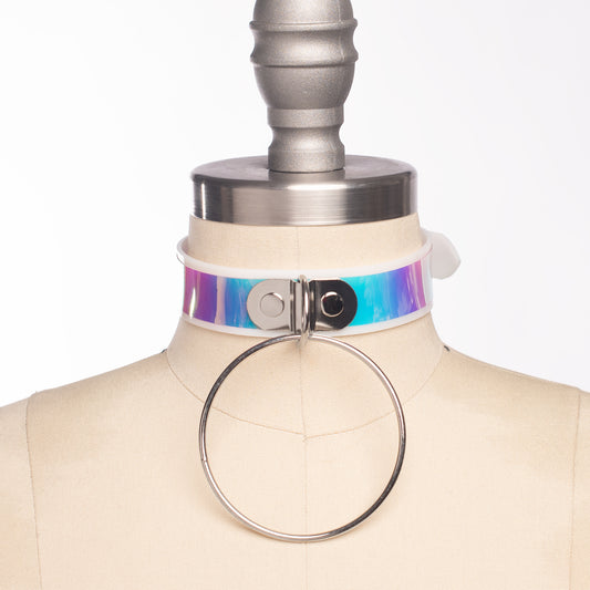 Opalescent O Ring Choker Collar