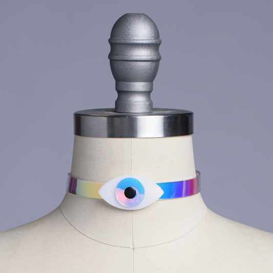 Iridescent Eye See You Choker Collar
