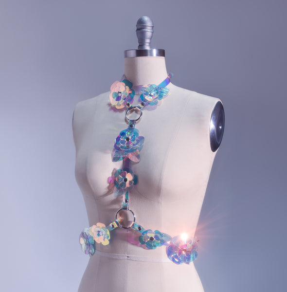 Rainbow Rose Harness