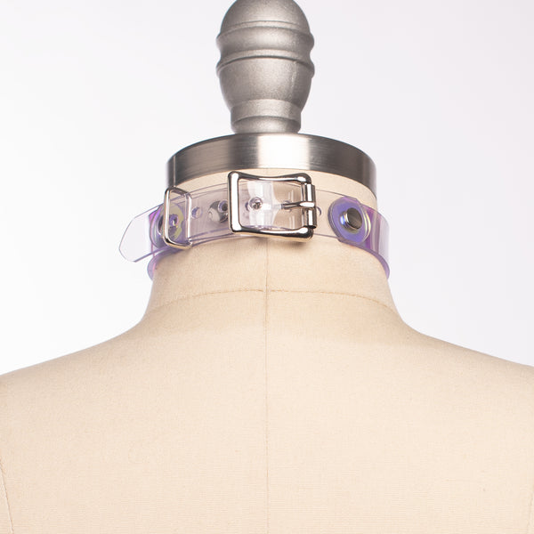 Iridescent Lyra Crystal Choker Collar