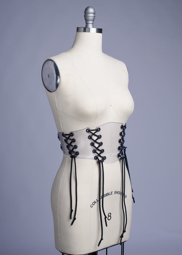 Clear sales corset belt