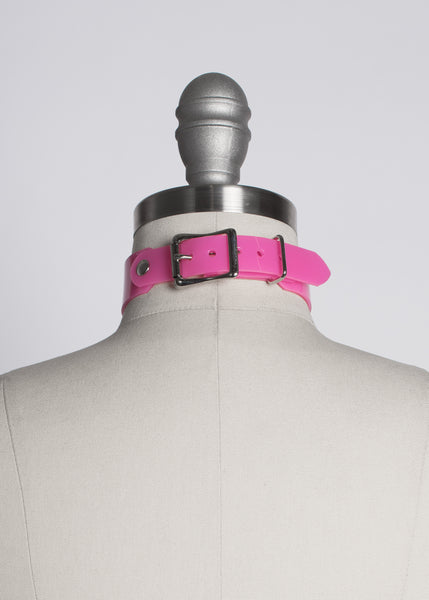Pink O-Ring Choker Collar