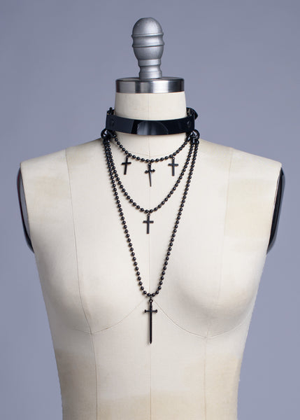 Widow Layered Choker Necklace