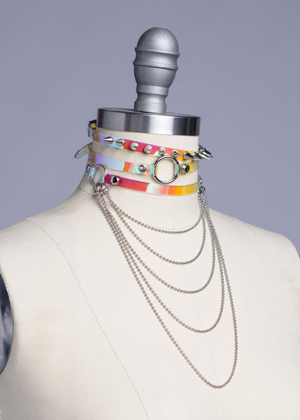 Iridescent Mini Choker Set