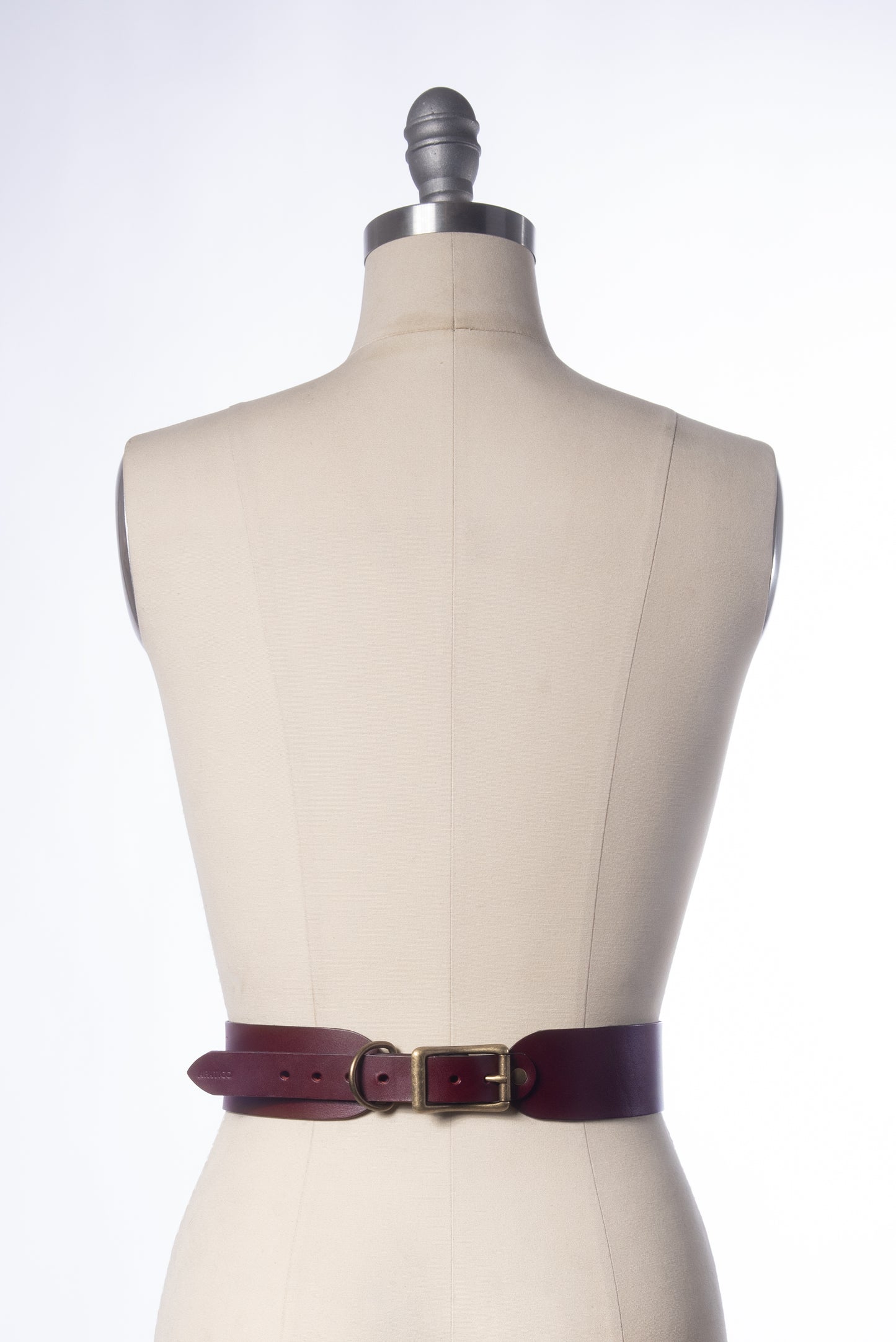 Oxblood Leo Lion Waist Belt