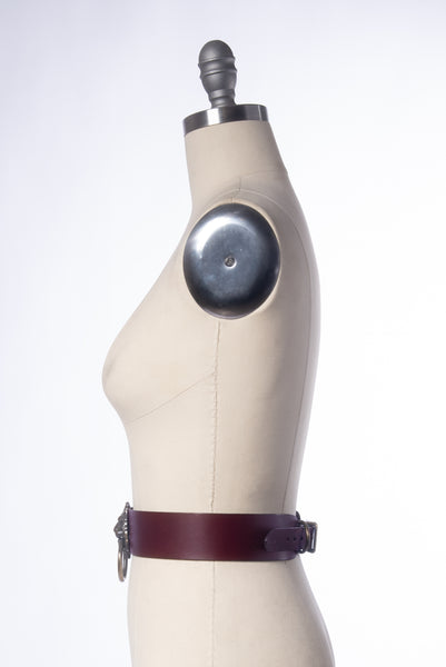 Oxblood Leo Lion Waist Belt