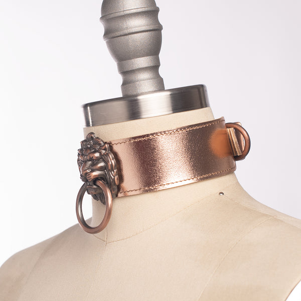 Metallic Leo Lion Choker Collar
