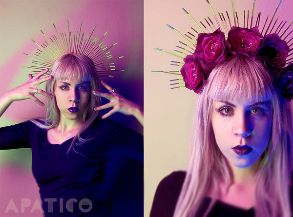 MARY HALO CROWN HEADPIECE - APATICO - 4