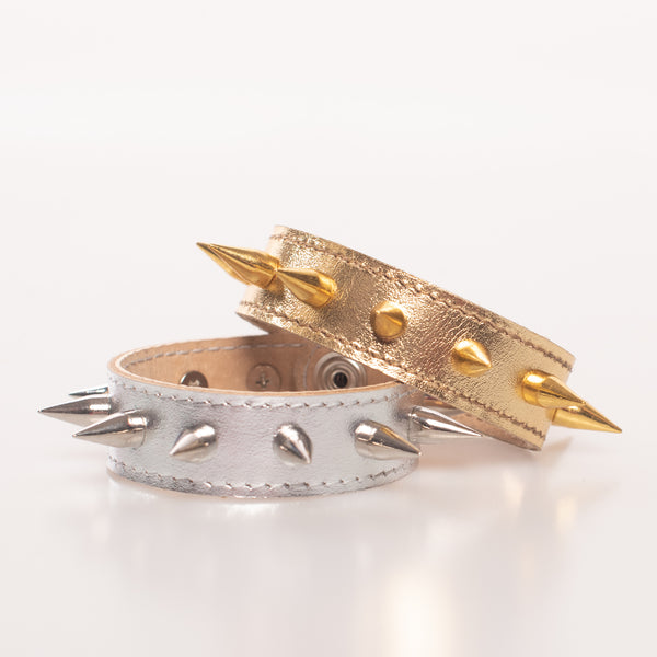 Metallic Spiked Bangle Bracelet