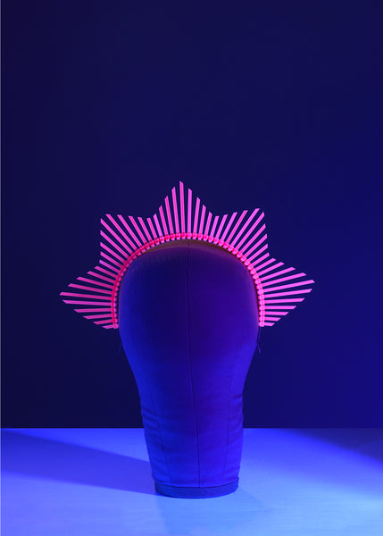 Neon Star Shaped Halo Crown Headpiece