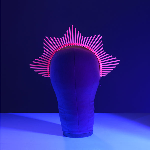Neon Star Shaped Halo Crown Headpiece