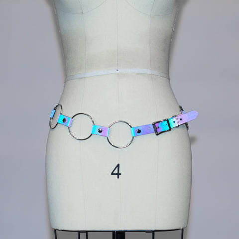 Reflective Rainbow Linked O-Ring Belt