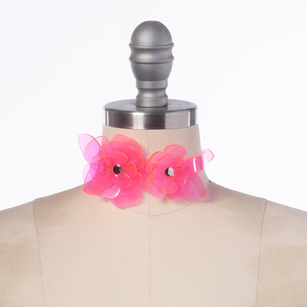 Neon Rose Choker