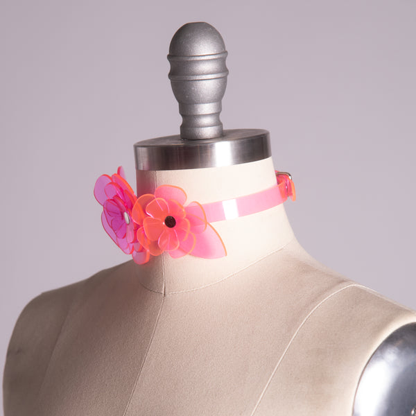 Neon Rose Choker