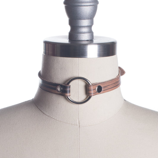 Horne Woodgrain O-Ring Choker Collar