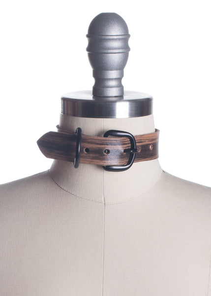Woodgrain Roadhouse Choker Collar