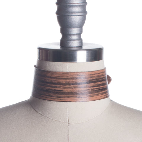 Log Lady Woodgrain Choker Collar