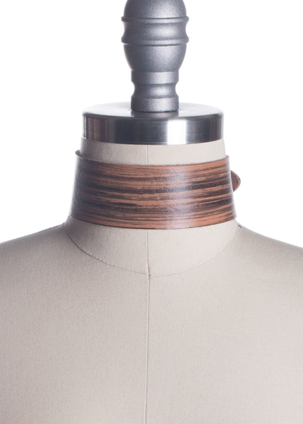 Log Lady Woodgrain Choker Collar