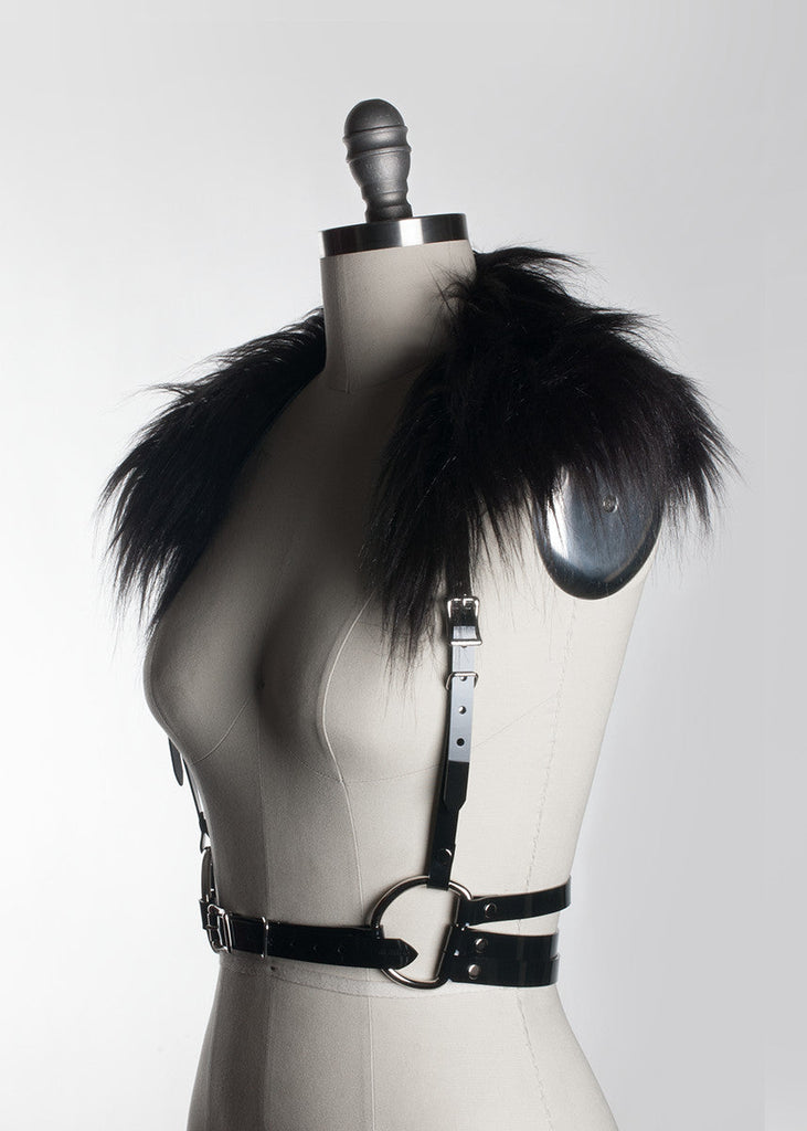 Sentinel Harness - Black PVC - Ready to Ship