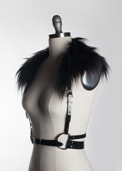 Sentinel Harness - Black PVC - Ready to Ship