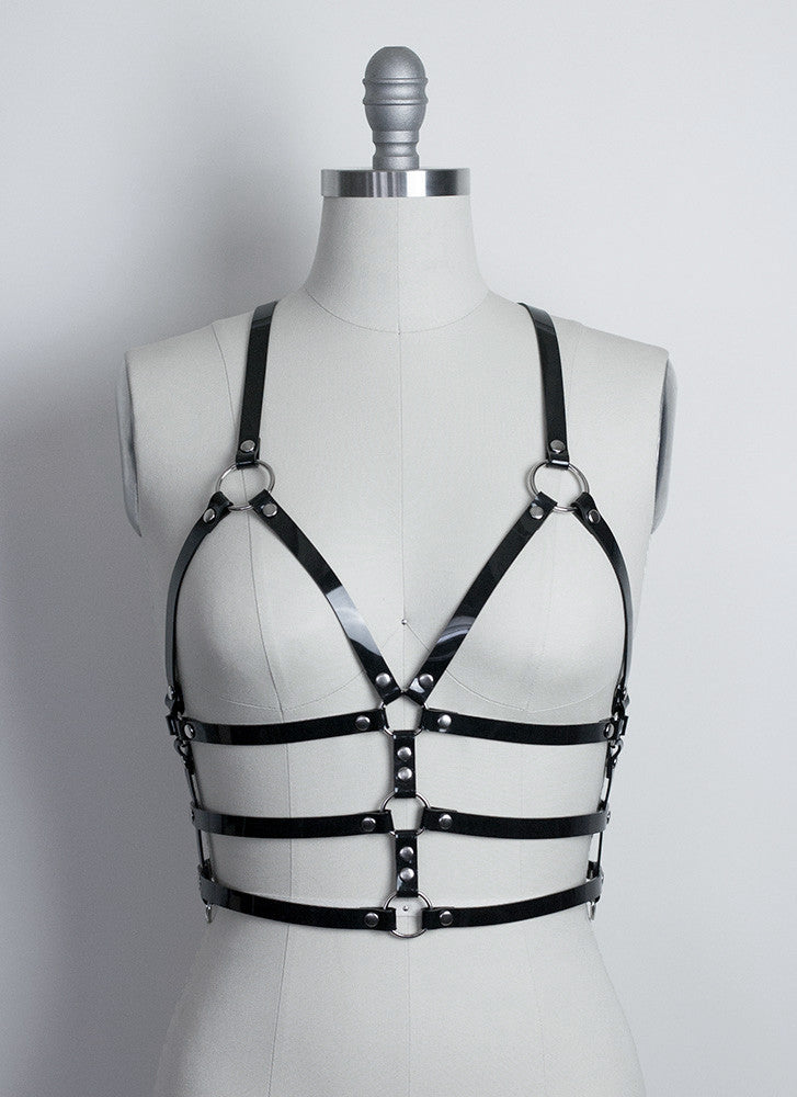 6 belt bralette bra cage bra