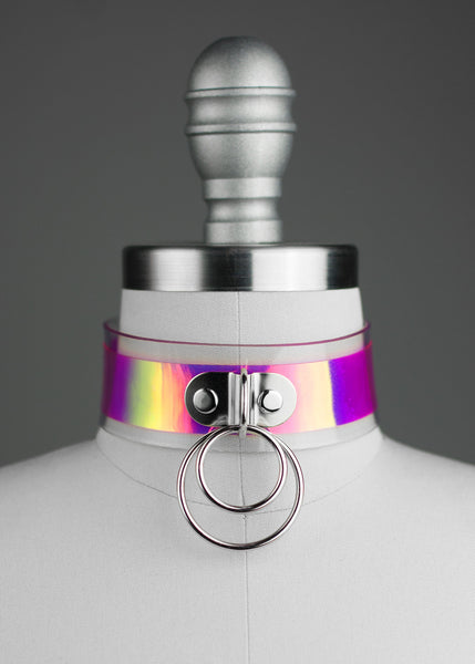 TROUBLE HOLOGRAPHIC CHOKER COLLAR - APATICO - 5