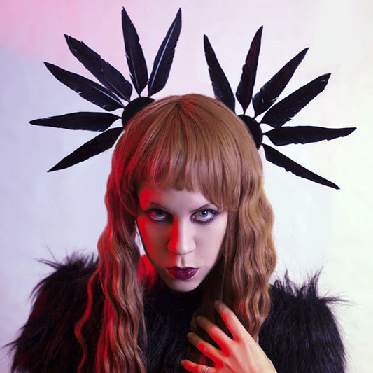 Maria Feather Hair Fans - APATICO - 1